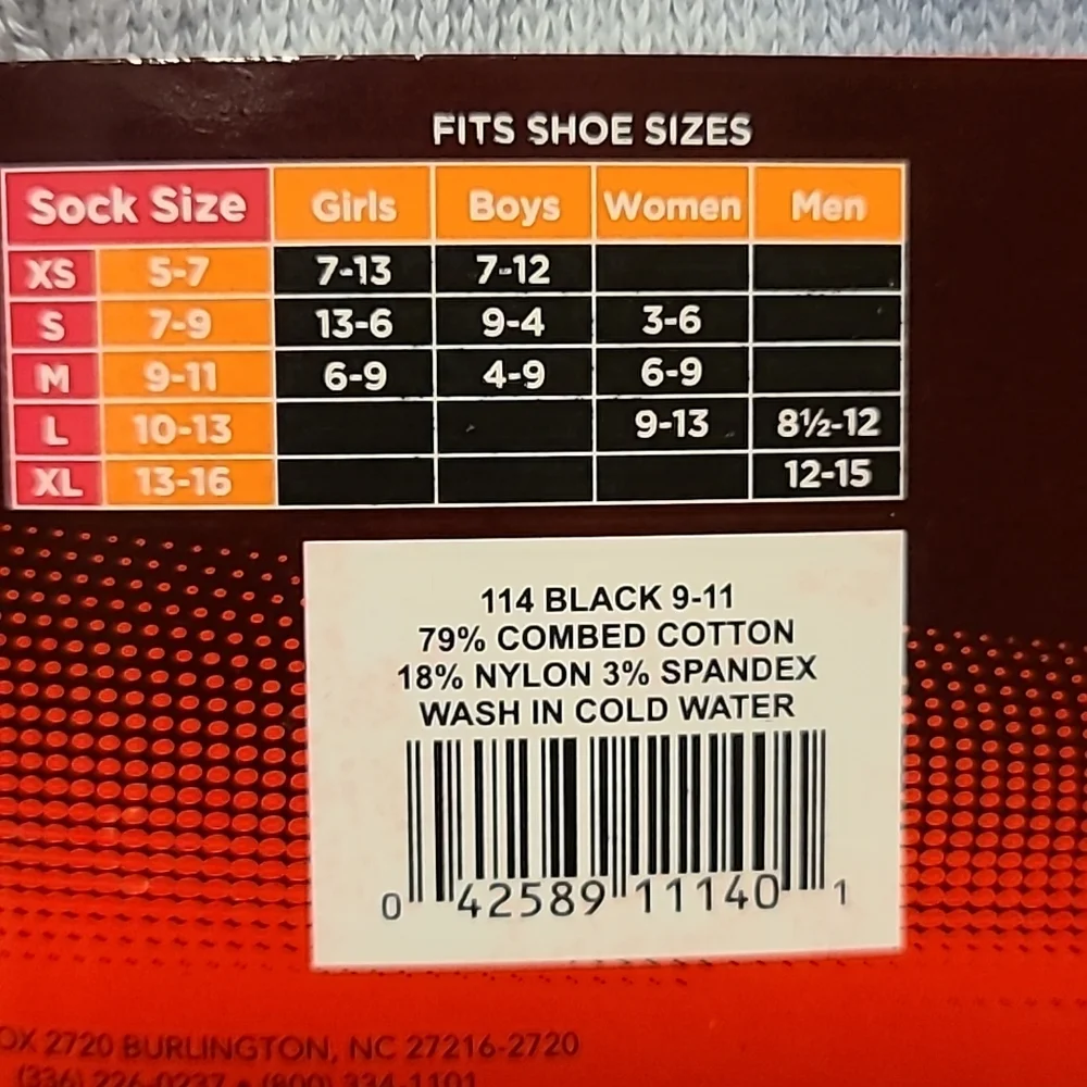 Pro Feet NWT Sport Socks - Black & Gray - Medium